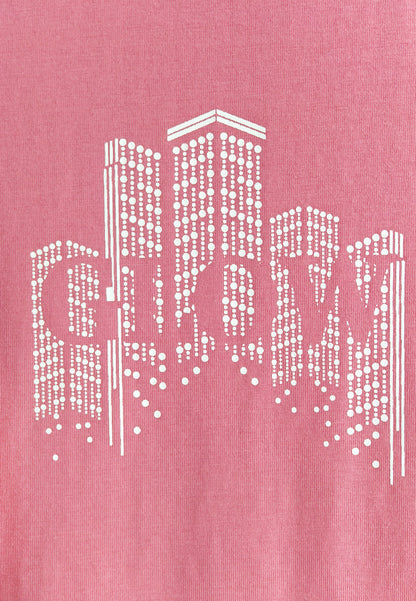 Women Short-Sleeve Graphic Tee - Dark Pink - 610220