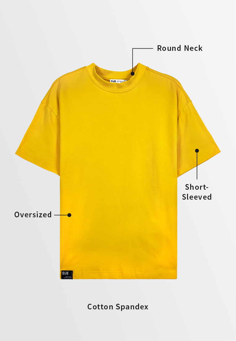 Men Short-Sleeve Fashion Tee - Yellow - 310063