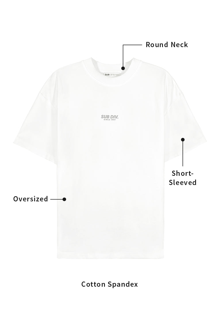 Men Short-Sleeve Fashion Tee - White - 310196