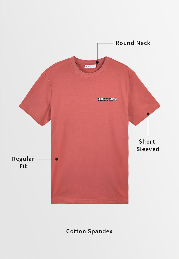 Men Short-Sleeve Graphic Tee - Red - M3M685