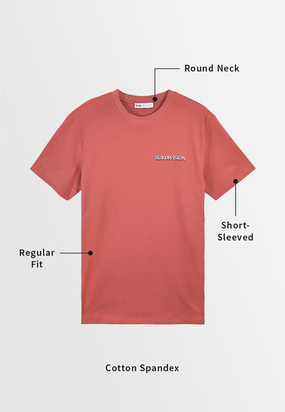 Men Short-Sleeve Graphic Tee - Red - M3M685