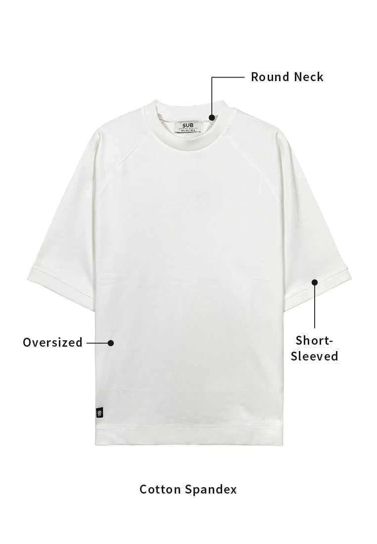 Men Short-Sleeve Fashion Tee - White - F3M974
