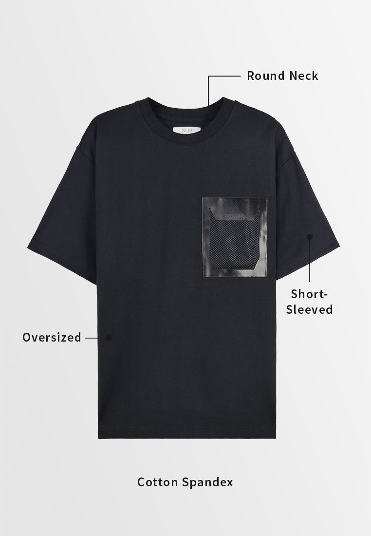 Men Short-Sleeve Fashion Tee - Black - 310080