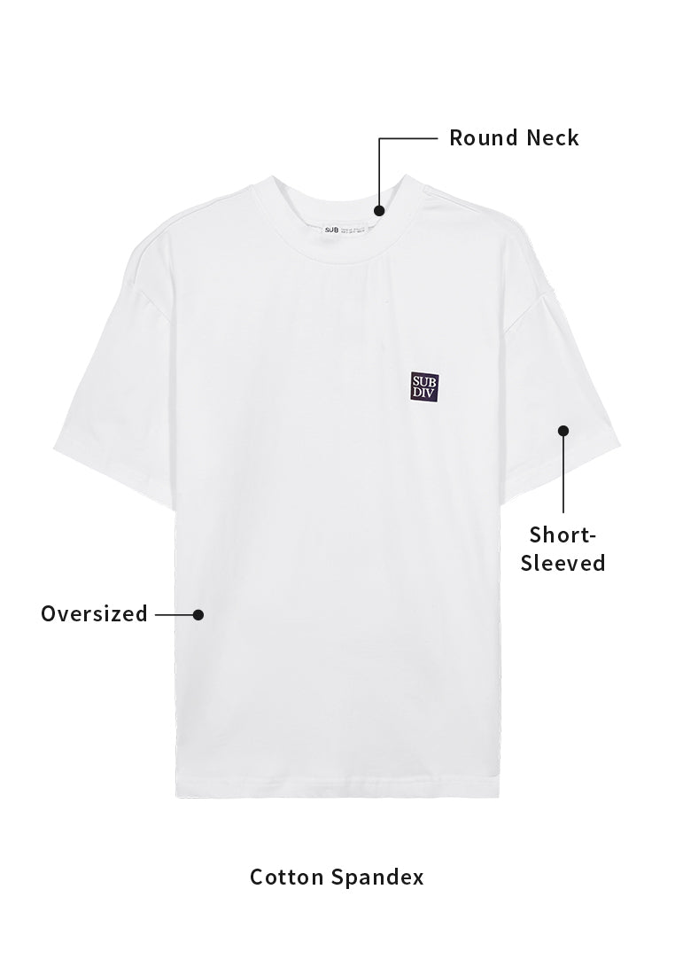 Men Short-Sleeve Fashion Tee - White - 310032