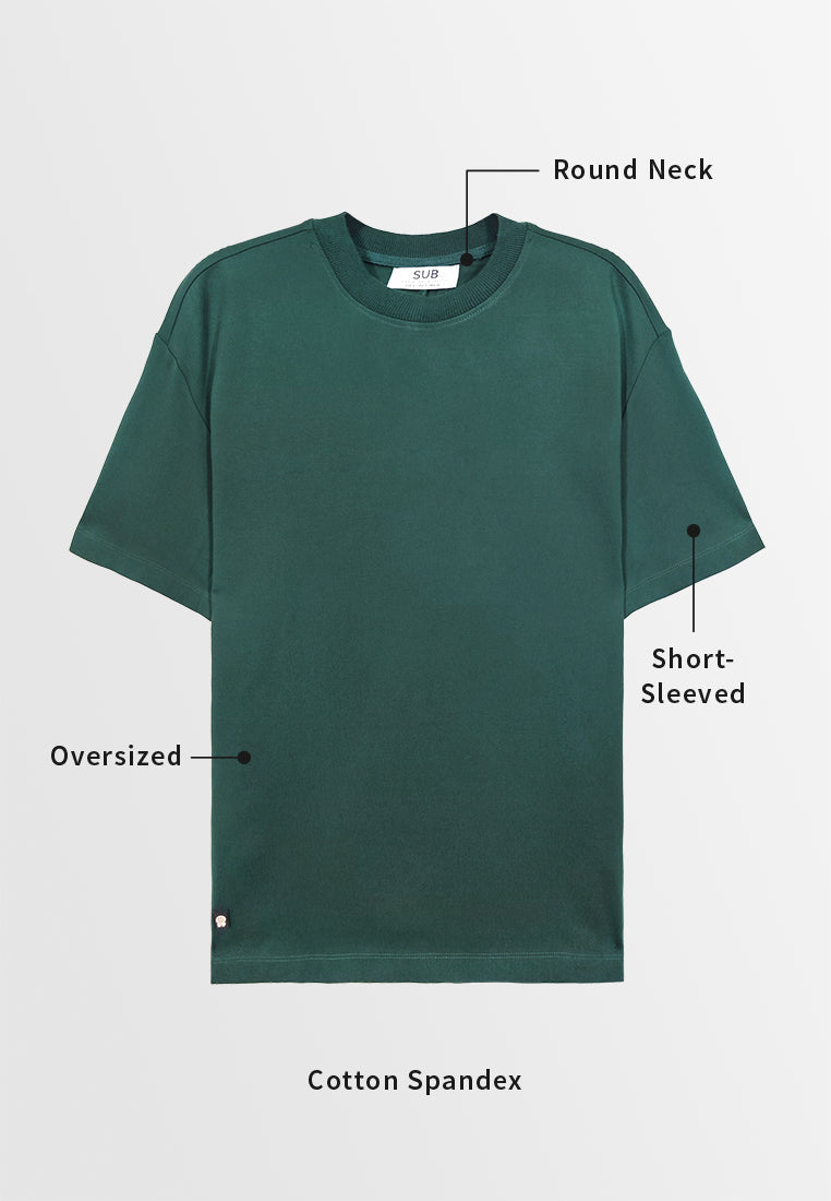 Men Short-Sleeve Fashion Tee - Dark Green - F3M972