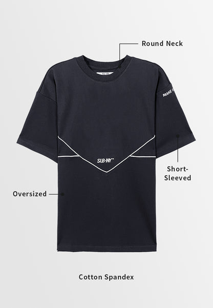 Men Short-Sleeve Fashion Tee - Black - M3M841