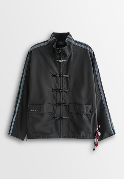 Men Oversized Tang Suit Jacket - Black - 510309