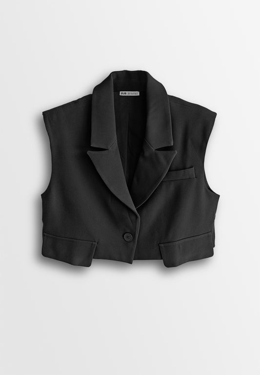 Women Short Blazer - Black - 510161