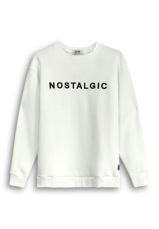 Men Long-Sleeve Sweatshirt - White - 510142