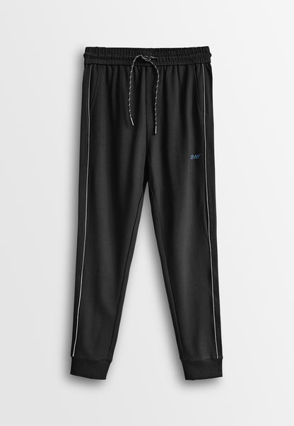 Men Long Jogger - Black - 610016