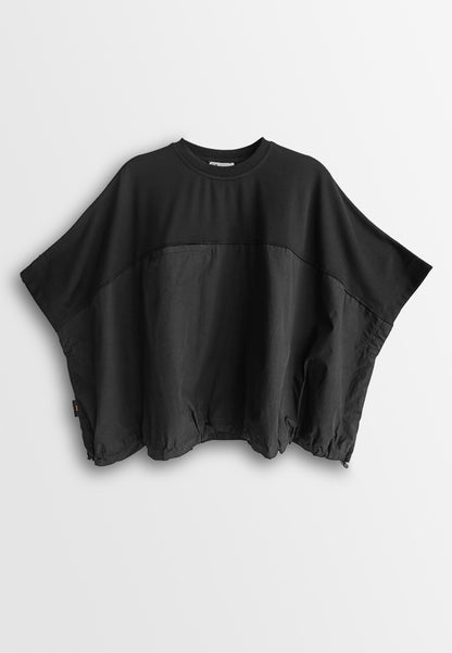 Women Sleeveless Oversized Fashion Tee - Black - 510151