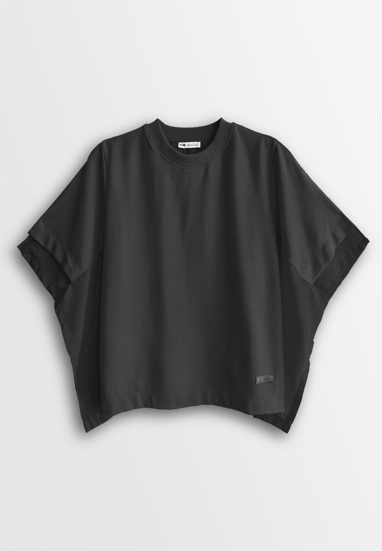 Women Short-Sleeve Fashion Tee - Black - 410140