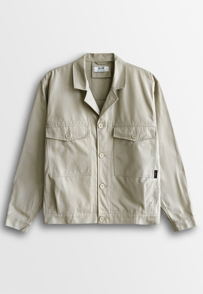 Men Oversized Bomber Jacket - Khaki - 510237
