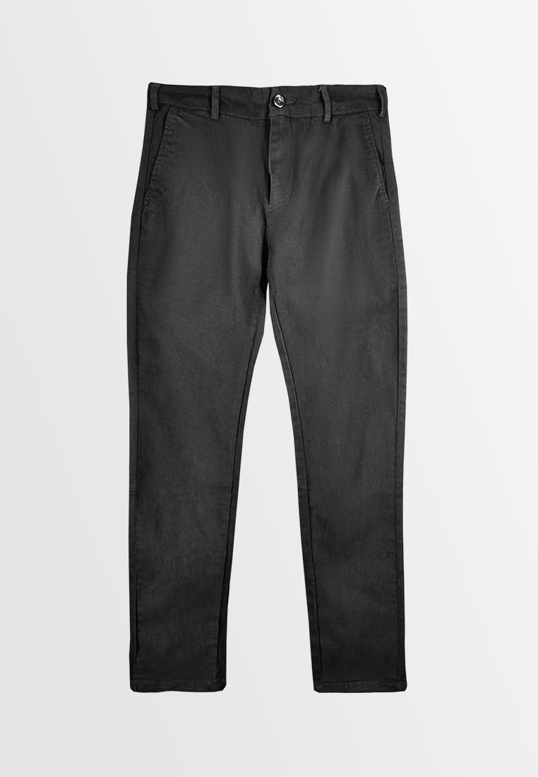 Men Slim Fit Long Pants - Black - S3M602