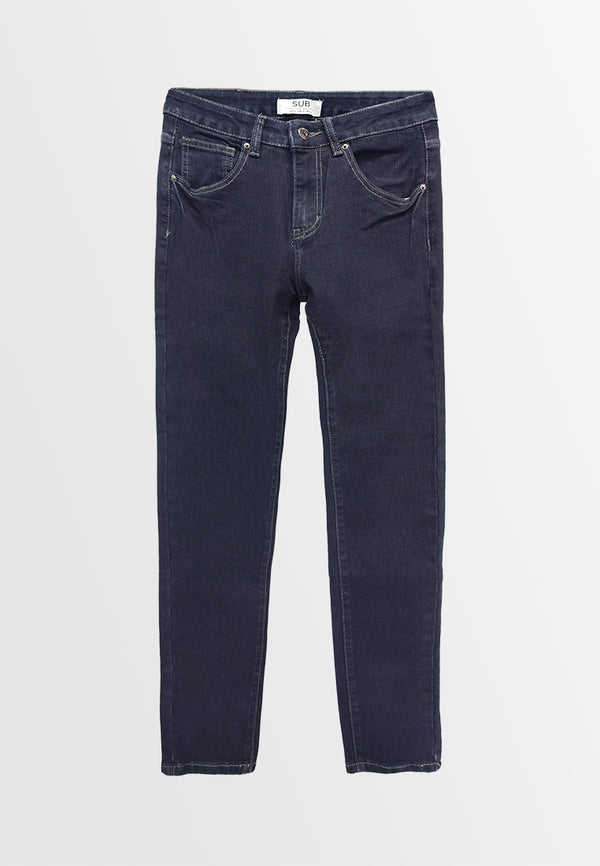 Men Skinny Fit Long Jeans - Dark Blue - 310071