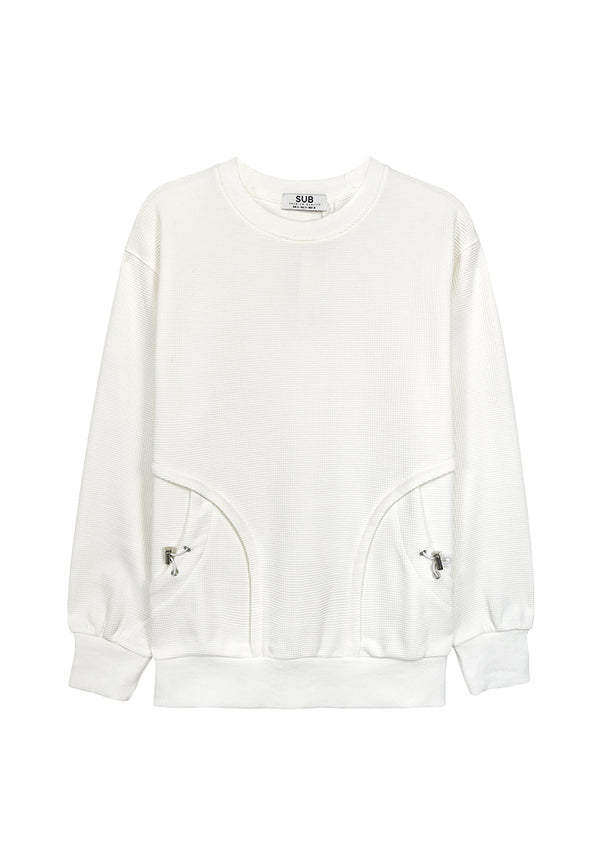 Men Long-Sleeve Sweatshirt - White - 410010