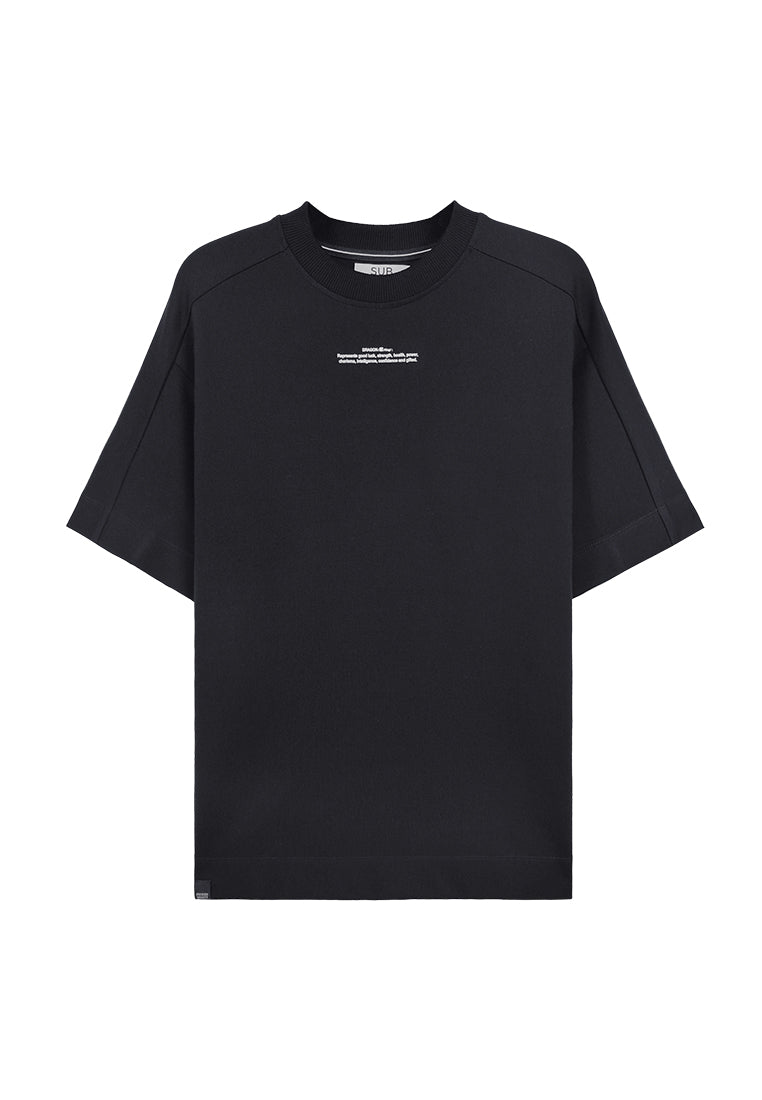 Men Short-Sleeve Fashion Tee - Black - 410070