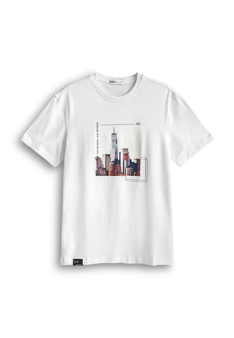 Men Short-Sleeve Graphic Tee - White - 510158