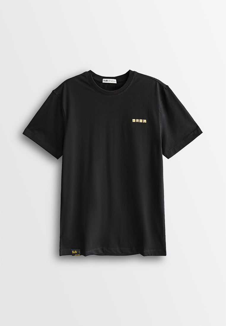 Men Short-Sleeve Graphic Tee - Black - 510357