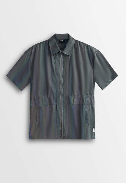 Men Short-Sleeve Shirt - Dark Grey - 510319
