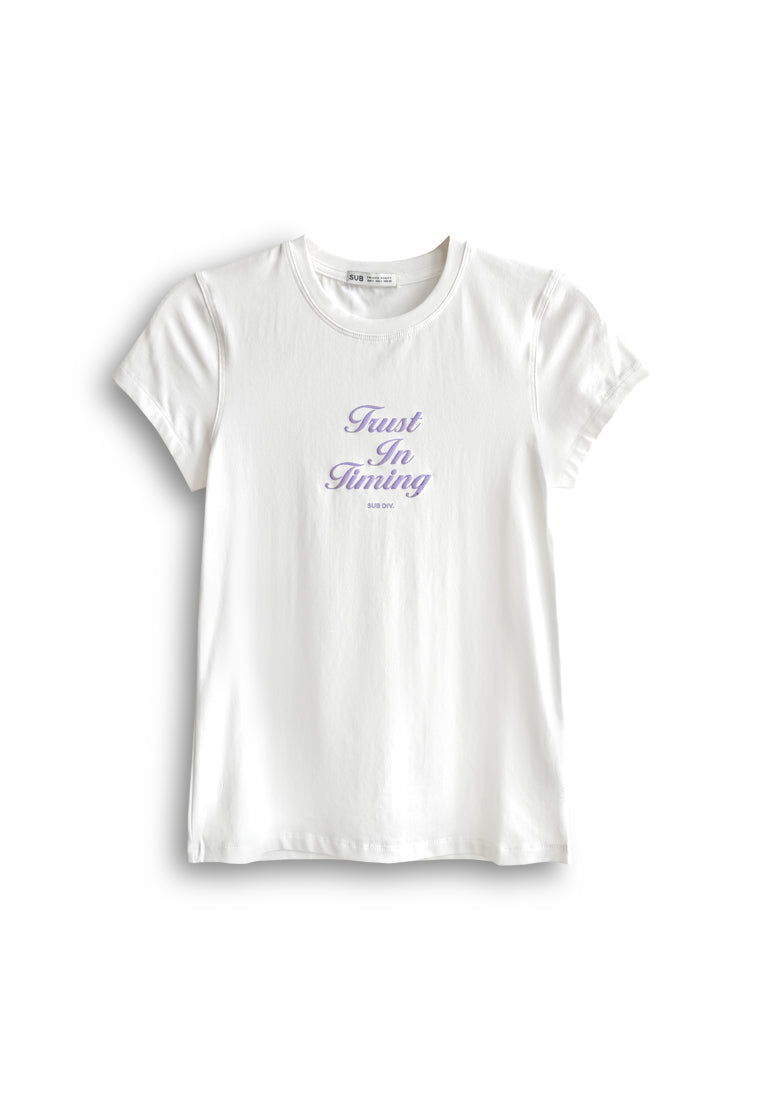 Women Short-Sleeve Graphic Tee - White - 510168