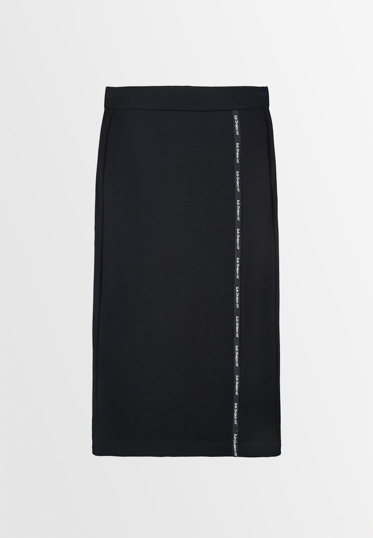 Women Long Skirt - Black - 310011