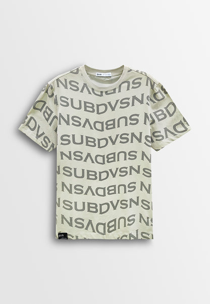 Men Short-Sleeve Graphic Tee - Khaki - 610247