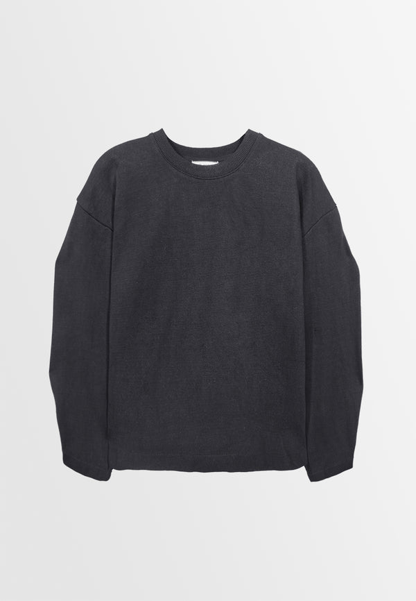Women Long-Sleeve Sweatshirt - Black - M3W797