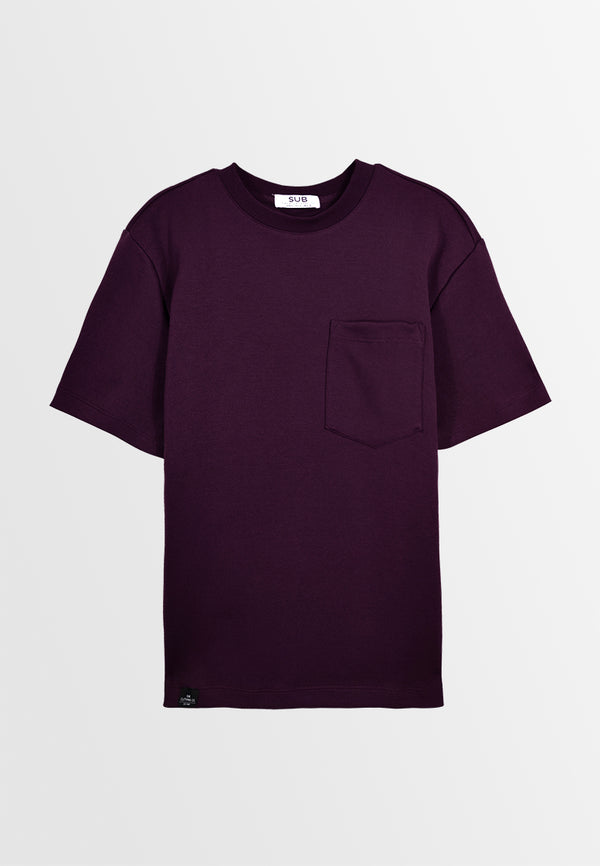 Men Short-Sleeve Fashion Tee - Dark Purple - M3M872