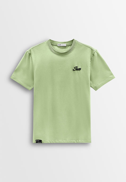 Men Short-Sleeve Graphic Tee - Light Green - 610248