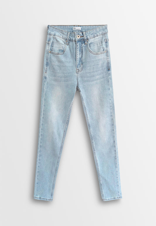Women Skinny Fit Long Jeans - Light Blue - 610243