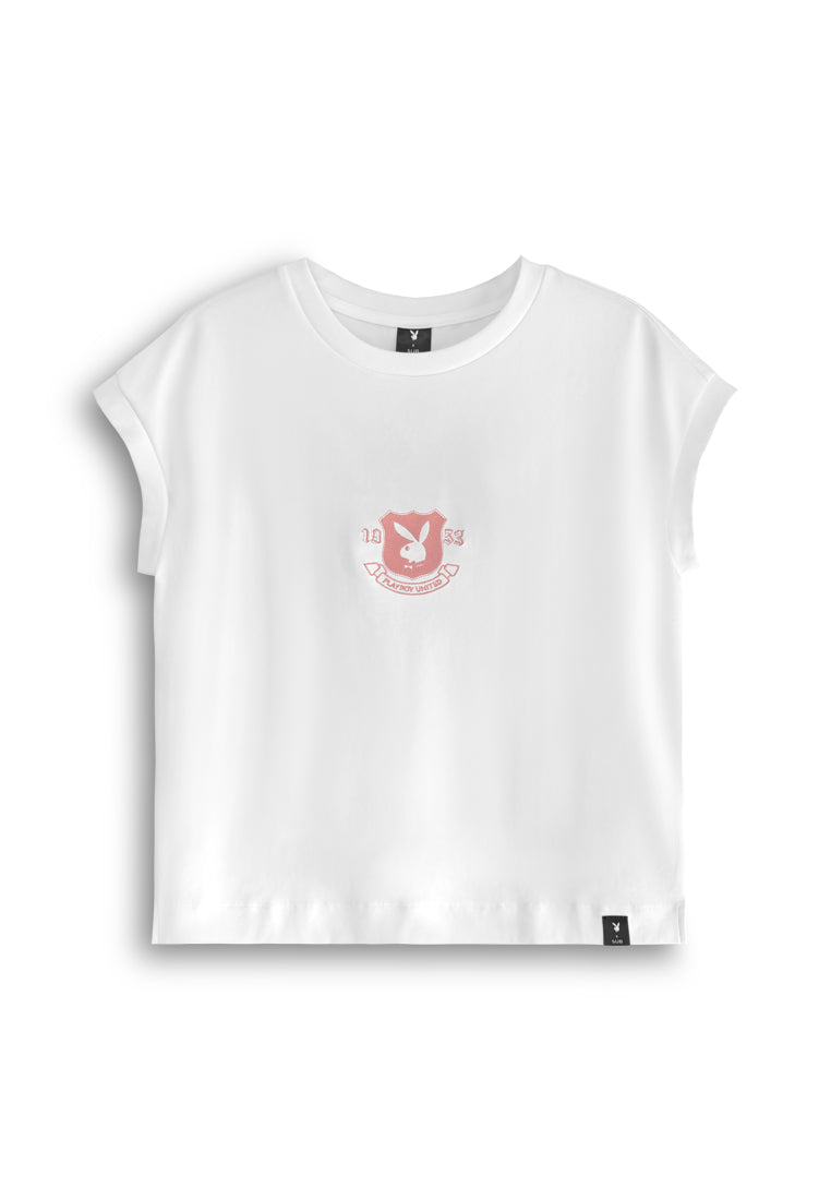 Playboy x SUB Women Sleeveless Fashion Tee - White - 610361