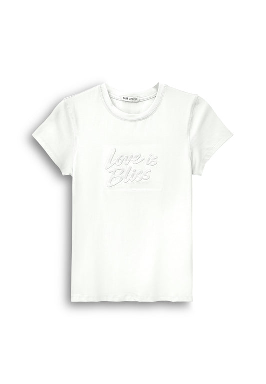 Women Short-Sleeve Graphic Tee - White - 610252