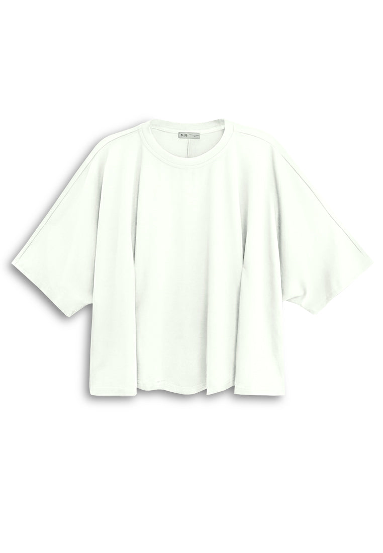 Women Oversized Fashion Tee - White - 610332