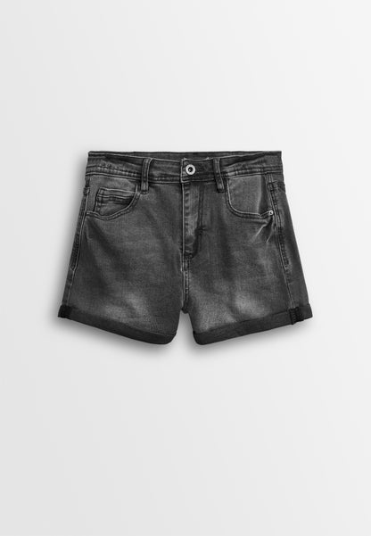 Women Short Jeans - Black - 610230