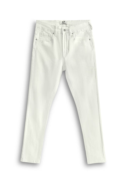 Men Slim Fit Long Jeans - White - 610294