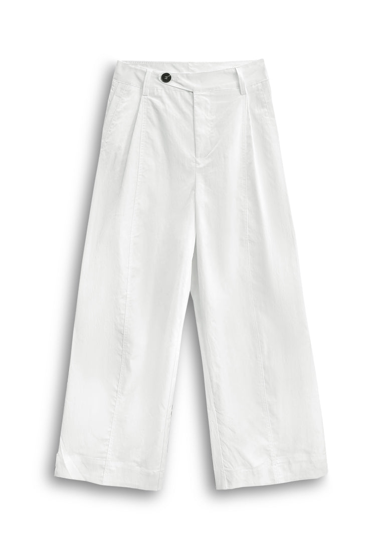 Women Wide Leg Pants - White - 610341