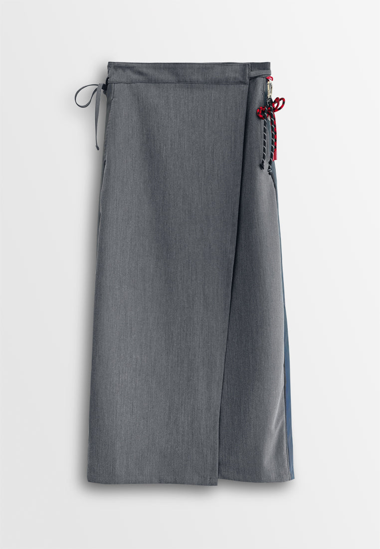 Women Long Skirt - Dark Grey - 510235
