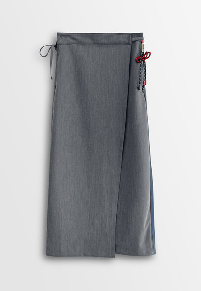 Women Long Skirt - Dark Grey - 510235