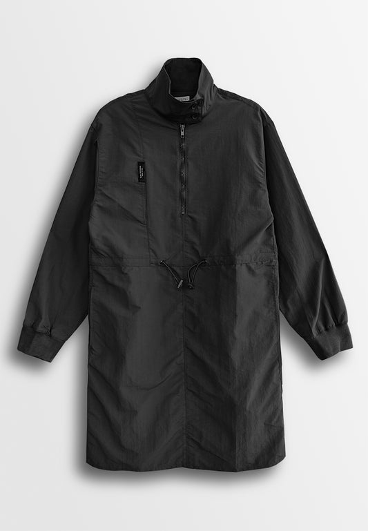 Women Long-Sleeve Midi Dress - Black - 510047