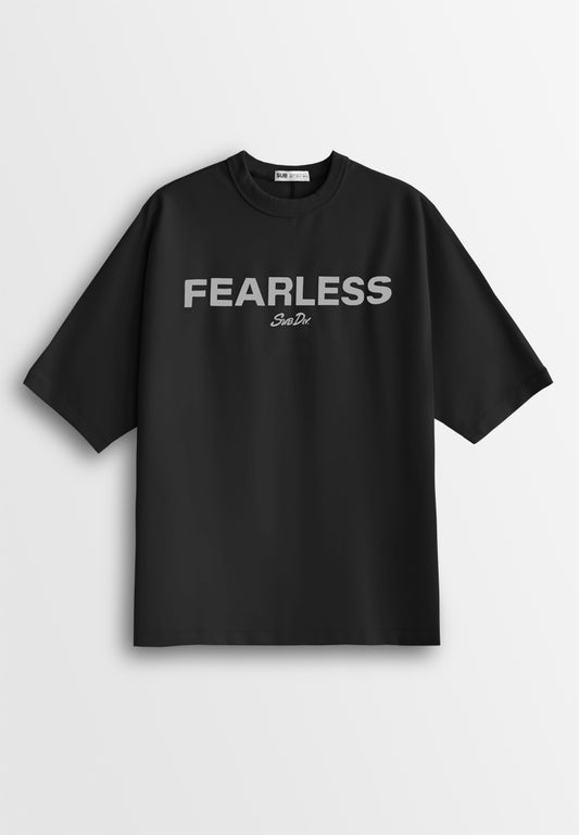 Men Oversized T-Shirt Short Sleeve - Black - 510365