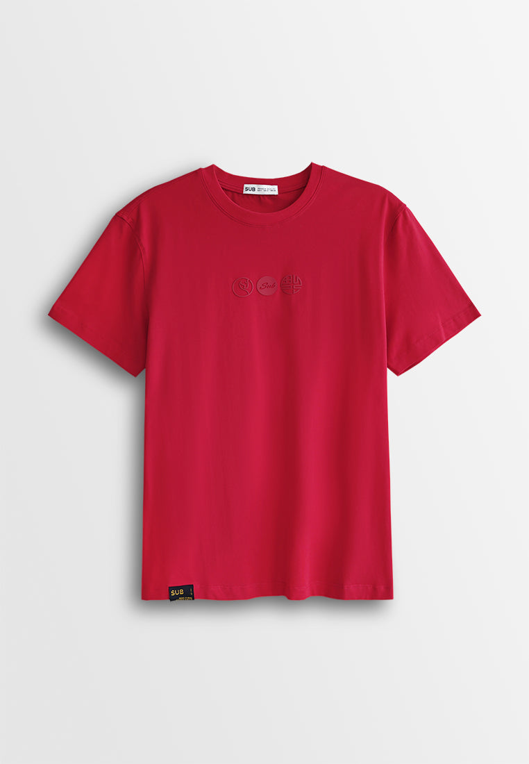Men Short-Sleeve Graphic Tee - Red - 510349