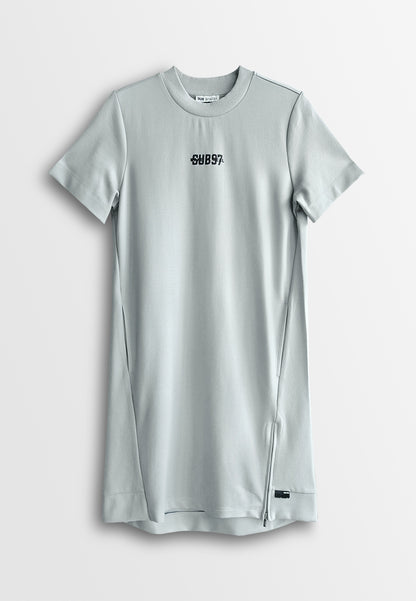 Women T-Shirt Midi Dress - Grey - 510273