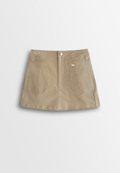 Women Short Skirt - Khaki - 610355