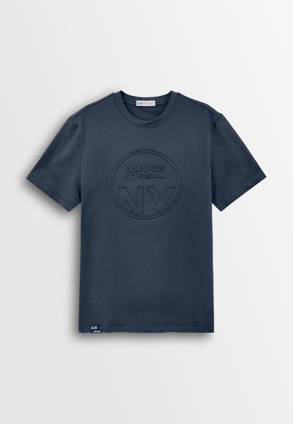 Men Short-Sleeve Graphic Tee - Navy - 610250