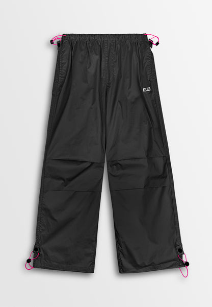 Women Parachute Pants - Black - 510017