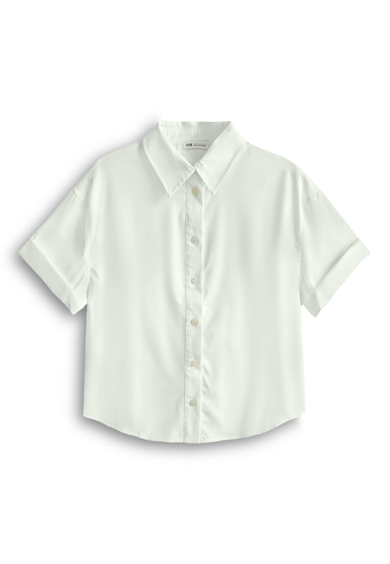Women Short-Sleeve Shirt - White - 610438