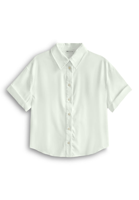 Women Short-Sleeve Shirt - White - 610438