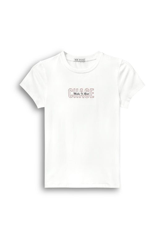 Women Short-Sleeve Graphic Tee - White - 610251