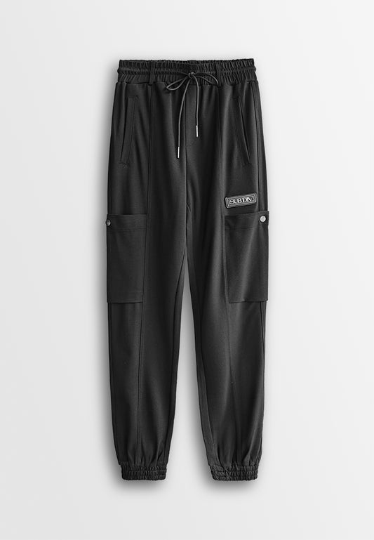 Men Long Jogger - Black - 410182